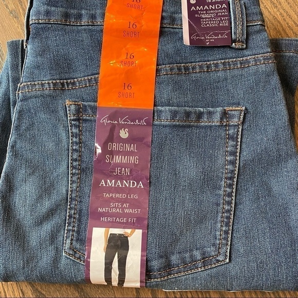 NWT Gloria Vanderbilt Amanda classic fit 16short - Picture 5 of 8